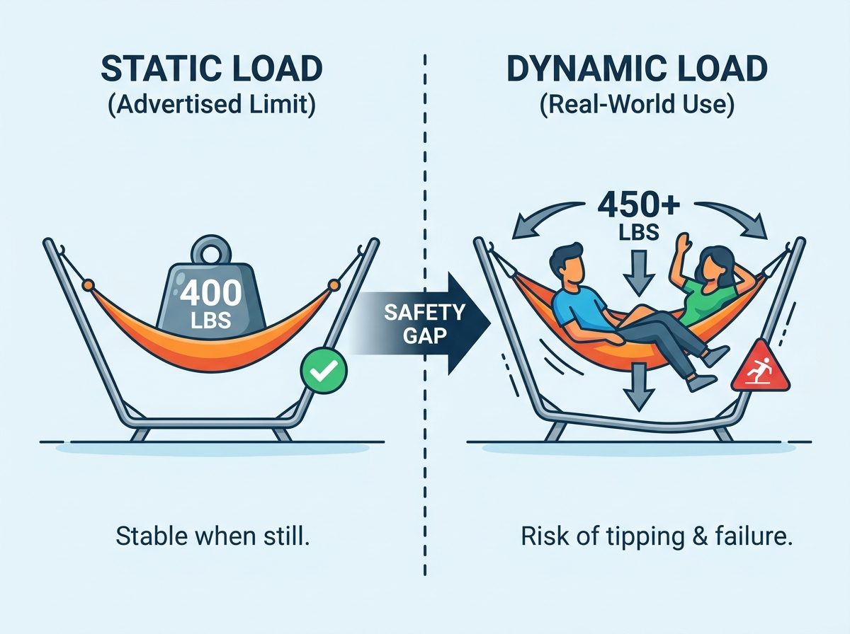 2-person hammock stand structure and comfort comparison