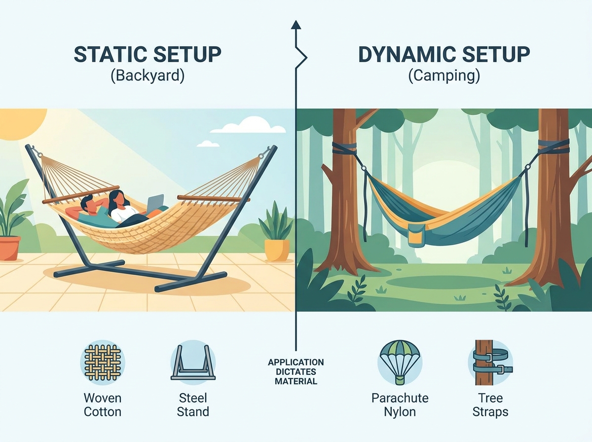 two-person hammock setup